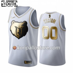 Memphis Grizzlies Custom Nike 2019-2020 Valkoinen Golden Edition Lasten Pelipaidat Swingman